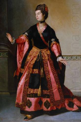 Tilly Kettle Portrait of Mrs Yates as Mandane in The Orphan of China china oil painting image